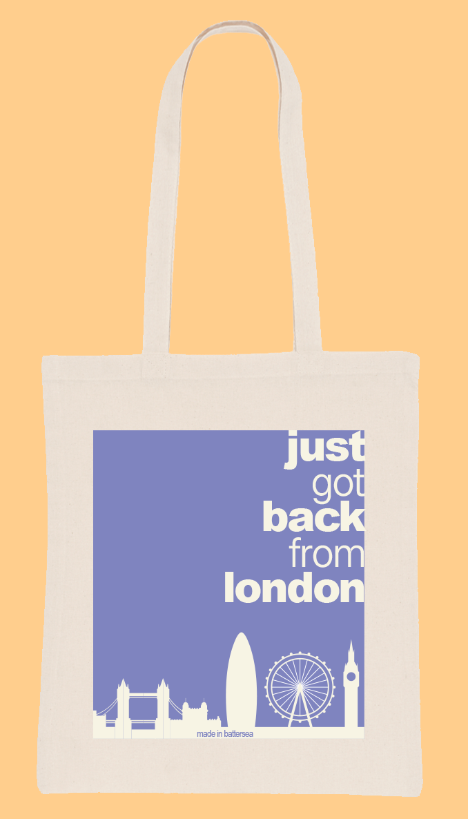 62. Back From London Tote Bag